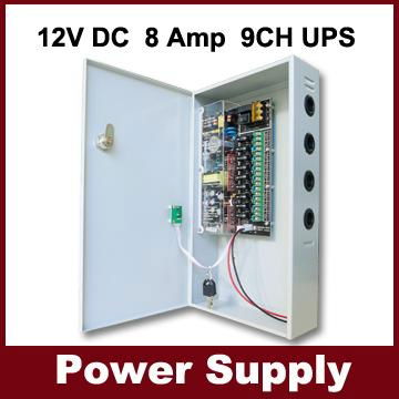 DC 12V 8A 9 way CCTV BACKUP POWER SUPPLY