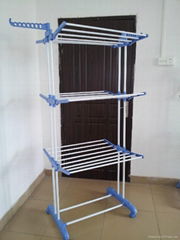 Three layers multifunctional clothes rack