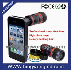 Professional 6 Time Magnification Optical Lens long focus lens for iPhone4