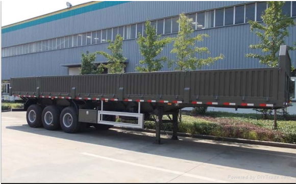 three axle Flatbed Semitrailer for 40 container