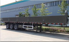 three axle Flatbed Semitrailer for 40 container