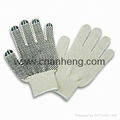 PVC dotted cotton gloves 2