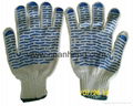 PVC dotted cotton gloves 4