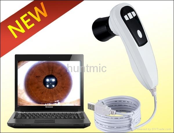 5.0 MP 4 LED/2 LED USB Eye IRISCOPE Iridology camera PRO software