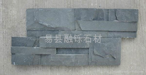 chinese black slate stone for wall cladding  3