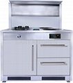 attached induction cooker and range hoods stove 2