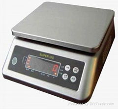 Waterproof weighing scale