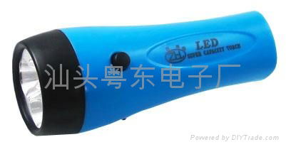 environmental protection LED plastic torch with 3 LED lights