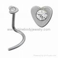 Nose stud nostril screw 5