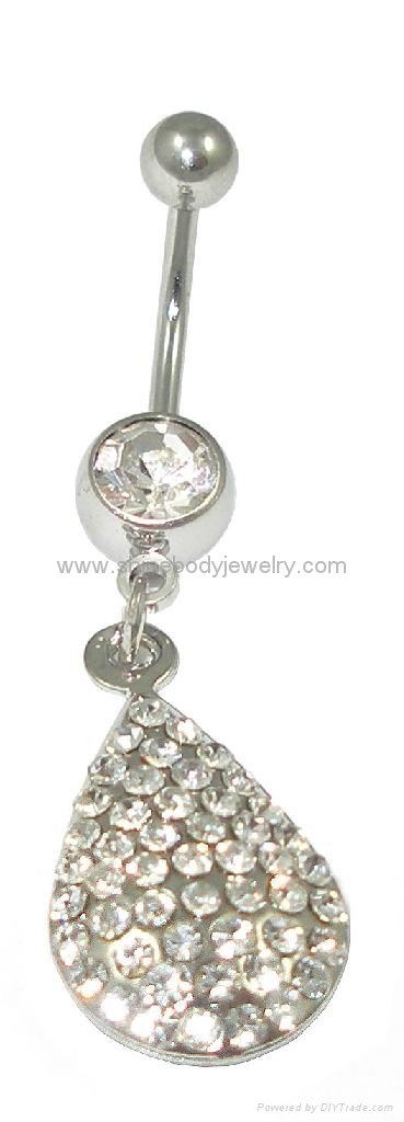 Navel button ring Piercing jewelry 2