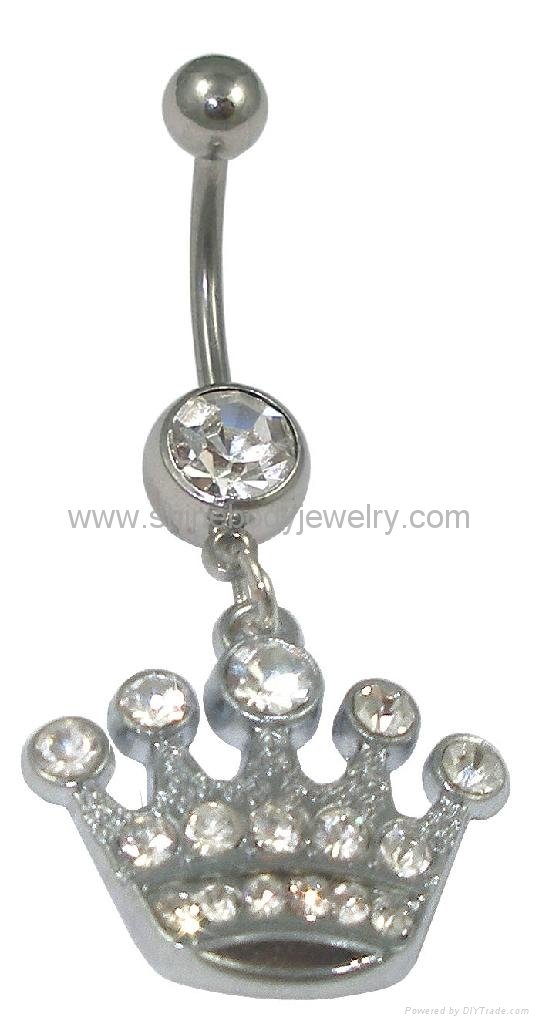 Navel button ring Piercing jewelry 5