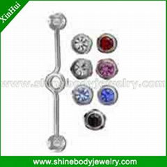 Industrial Barbell ear piercing jewelry