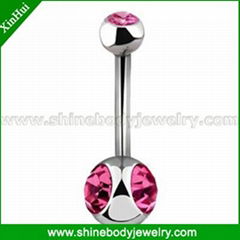 Navel button ring Piercing jewelry