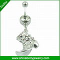 Dangle belly button rings 1