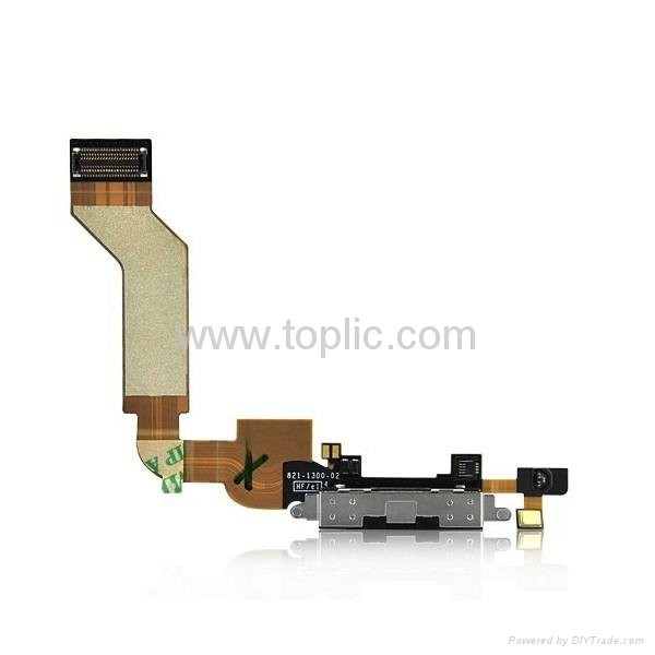 Wholesale iphone 4GS charger connector flex cable 3