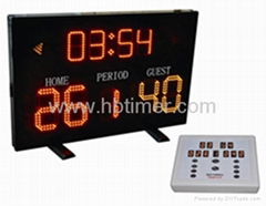 Led scoreboard for basketball