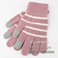 three fingers touch screen gloves with