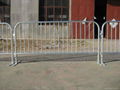 steel fence with flat legs