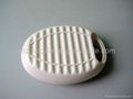 0.6L blow molding HDPE plastic oval hot water bottles 5