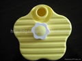 550ml plastic HDPE hot water bottle with five-pointed star shape  2