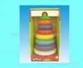 HDPE plastic children rainbow tower toys 1