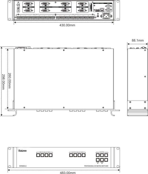 DVI0404 Matrix Switchers 4