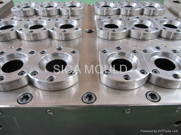 18cavity pneumatic valve gate preform mold 3