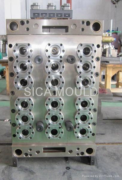 18cavity pneumatic valve gate preform mold 4