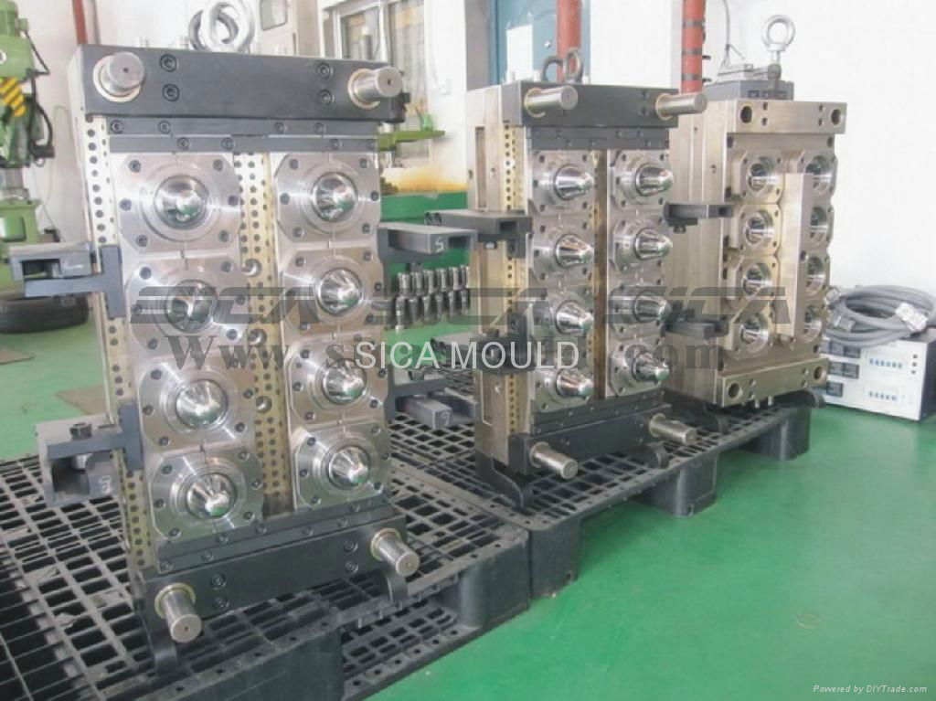 6cavity wide jar preform mould