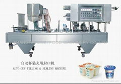 AUTO CUP FILLING &SEALING MACHINE