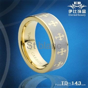 tungsten carbide ring fashion tungsten ring laser your own logo ring 2