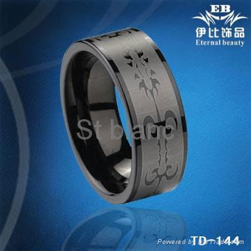 tungsten carbide ring fashion tungsten ring laser your own logo ring 3