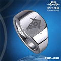 hot masonic tungsten ring 