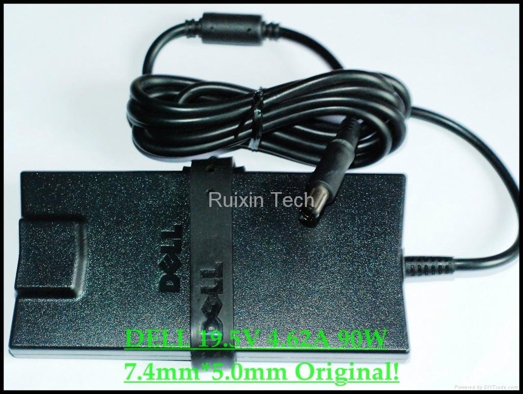 Wholesale-90W DELL AC/DC Adaptor 19.5V 4.62A plum 7.4mm*5.0mm Charger Original