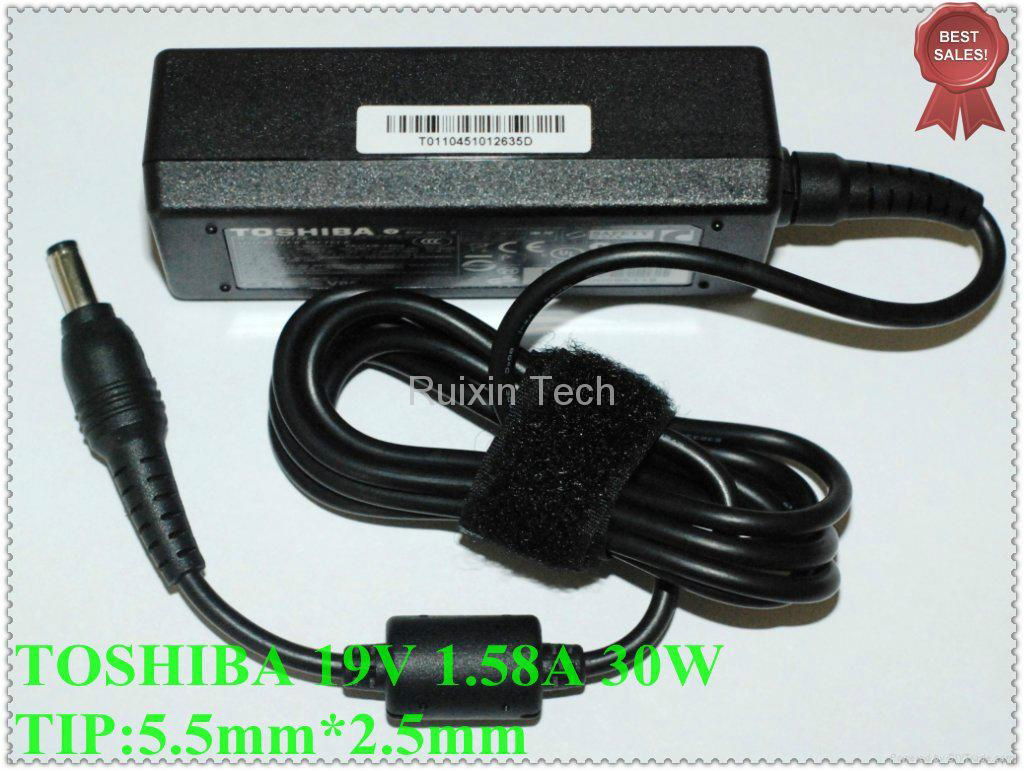 Universal TOSHIBA Netbook Adapter PA3743E-1AC3 19V 1.58A 30W Laptop AC Adapter N 5