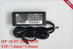HP AC Adapter 463958-001 OK065B13 8SELF PPP009H 65W 7.4mm*5.0mm 