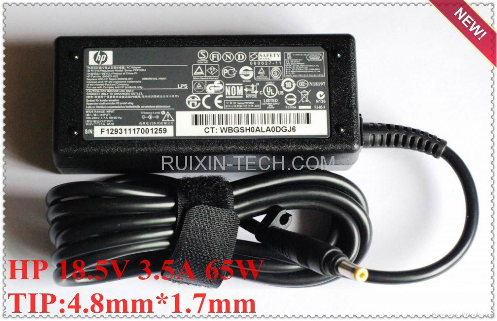 HP 65W Power Supply 608421-003 AC adaptor 18.5V 3.5A 65W charger