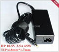 HP 65W Power Supply 608421-003 AC adaptor 18.5V 3.5A 65W charger 3