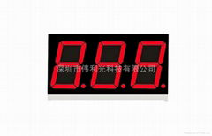 0.36''Triple Digita 7-segment LED Display with  Common Anode