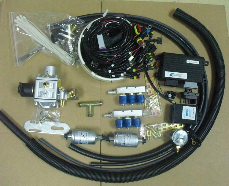 CNG Sequential Injection System Conversion Kits for V5/V6 Gasoline Engines