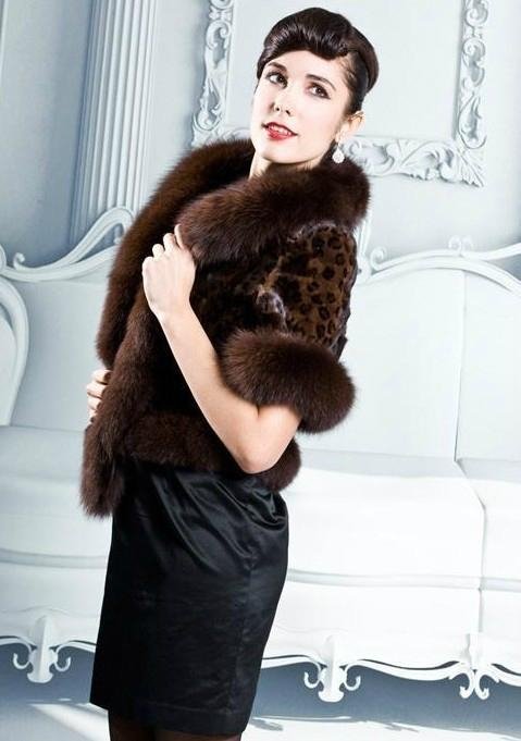 women faux fur coat 2356