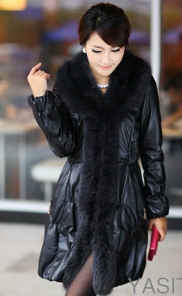Ladies' real leather fur coat 2370
