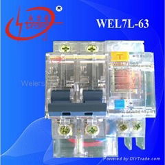 Tansparent RCCB Miniature Residual Current Circuit Breaker