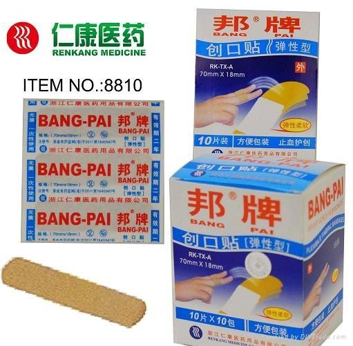 Elastic fabric adhesive bandage 