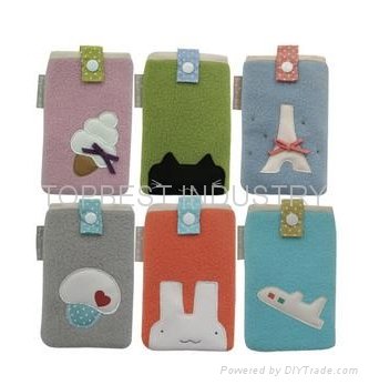 Mobile Case with Plush toy  glued 3