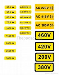 Volt & Watt warning safety label