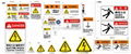 Electrical Shock satey warning label