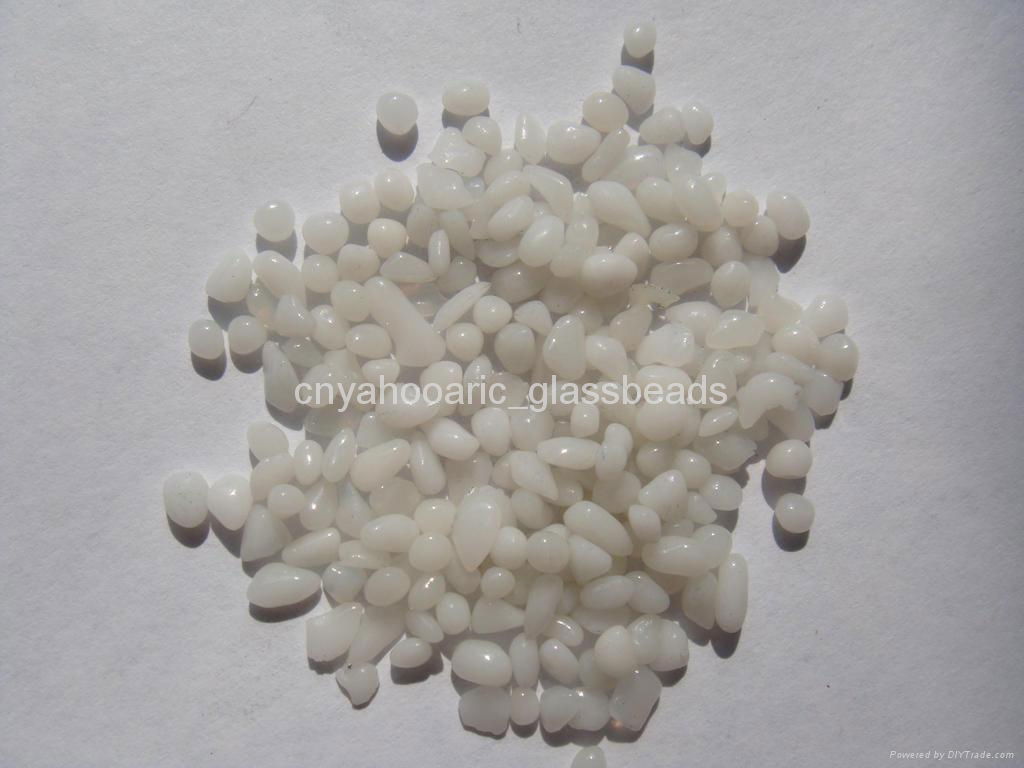 White Glass Beads Pebble for Swimming Pool