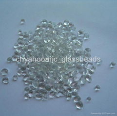 Clear Glass Beads Pebble for Swimming