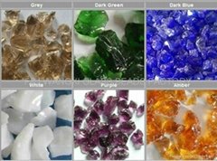 COLORED CRUSHED GLASS CHIPS